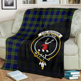Cockburn Modern Tartan Crest Blanket Wave Style